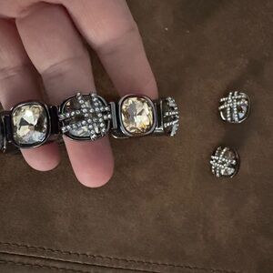 Chico's Silver and Gold Cuff Links